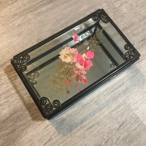 Floral press jewelry box